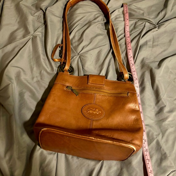 Vintage American Angel Tan Leather Shoulder Bag - Picture 9 of 9